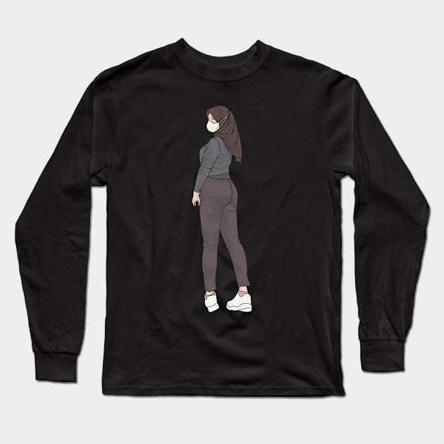 Sport Girl Long Sleeve T-Shirt by crissbahari